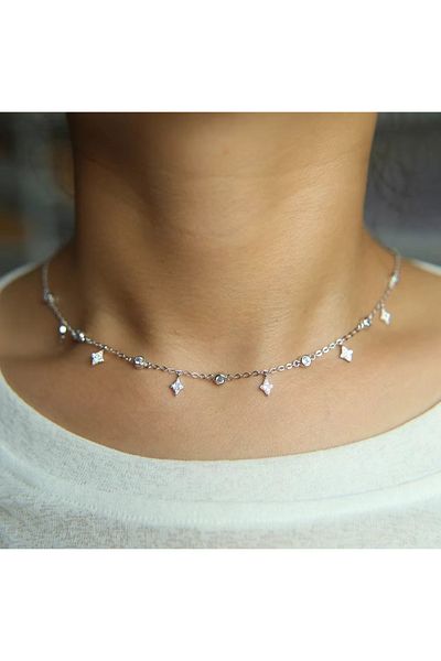 delis Chocher argint 925, JW1131, model stelute, placat cu rodiu