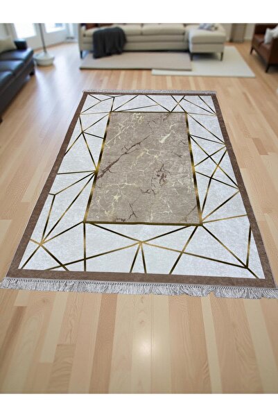 Formeya Dot Taban Kaymaz Halı Yolluk Mutfak Salon Halısı Dijital Baskılı Yıka...