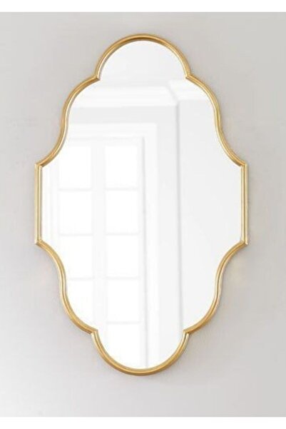artglass vitray Gold Rengi Konsol Aynası (55X90CM)