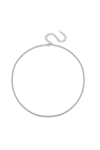 delis Chocher argint tennis 925, JW1115, model elegant, placat cu rodiu