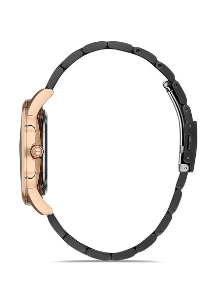 DAVID GUNER Rose Black Coated Black Dial Men's Wristwatch Dg-8231Ga-R2