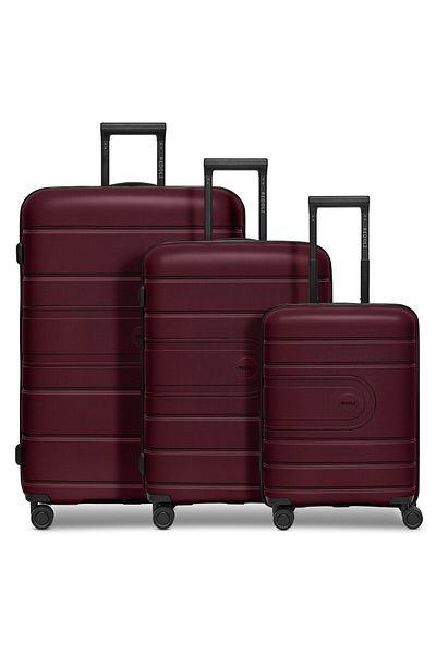 REDOLZ Essentials 11 4 Wheels Suitcase Set 3-piece With Expansion Pleat