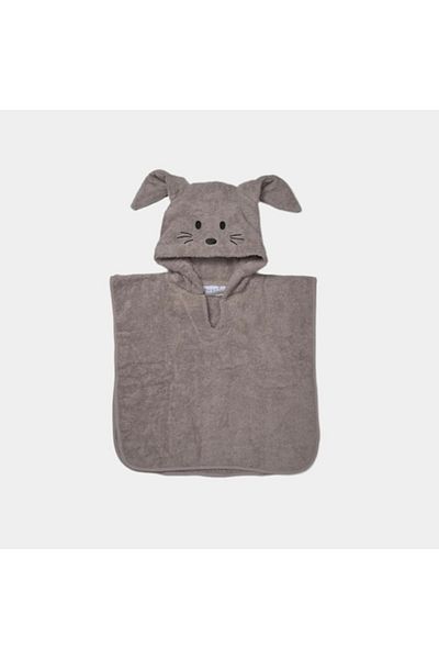 Nuuroo Halat de baie Poncho din bumbac organic Adelin Cobblestone