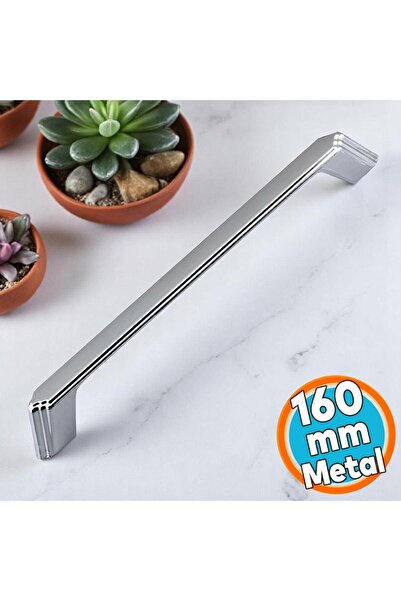 NZB Mobilya Çekmece Mutfak Dolabı Dolap Kulpları Kulbu Kulpu Krom Metal Kulp 160 mm -16 cm