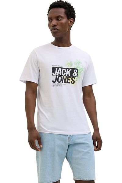 Jack & Jones T-shirt JACK &JONES Jaxon LN - 12269390-White