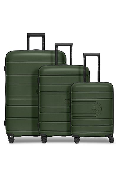 REDOLZ Essentials 11 4 Wheels Suitcase Set 3-piece With Expansion Pleat