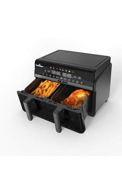PALSON Air Fryer Digital Dual Zone 10l, Glass Window, 2200w, 40018