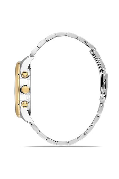 DAVID GUNER Sari White Coated Blue Dial Men's Watch Dg-8720Ga-D3