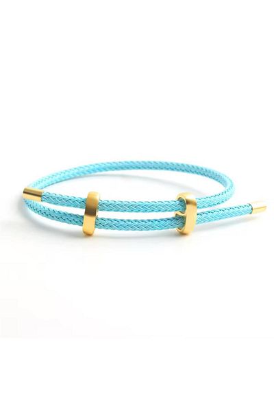 Pelin Aksesuar Blue Cord Adjustable Bracelet