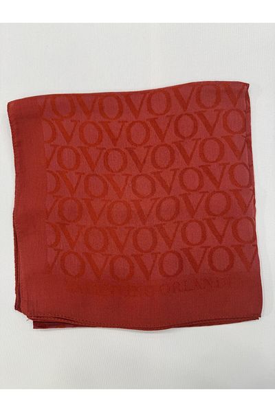 Valentino Orlandi Jacquard Scarf 27022025-Red