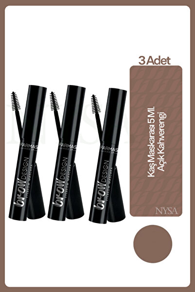 Farmasi Kaş Maskarası 5 Ml. Açık Kahverengi - 3 Adet