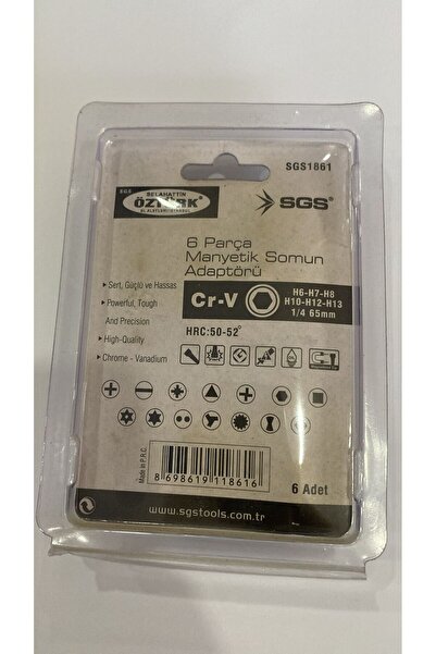 SGS MANYETİK SOMUN ADAPTÖRÜ 8 PARÇA