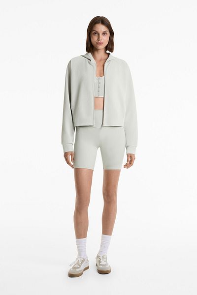 Oysho Hooded rib jacket