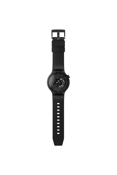 Swatch Men’s Analogue Quartz Movement Watch with Bioceramic 47mm Case and Bio-sourced Bracelet