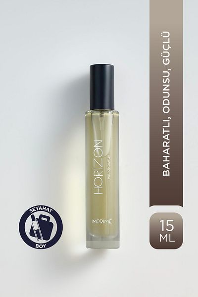 Imprime عطر هوريزون Edp 15 مل للرجال بحجم مناسب للسفر |   حار وخشبي |   الليمون، القرفة، المسك، العنبر، خشب الأرز