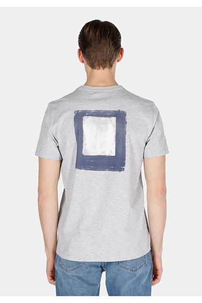Colin's Regular Fit Round Neck Plain Men's Gray Short Sleeve T-Shirt