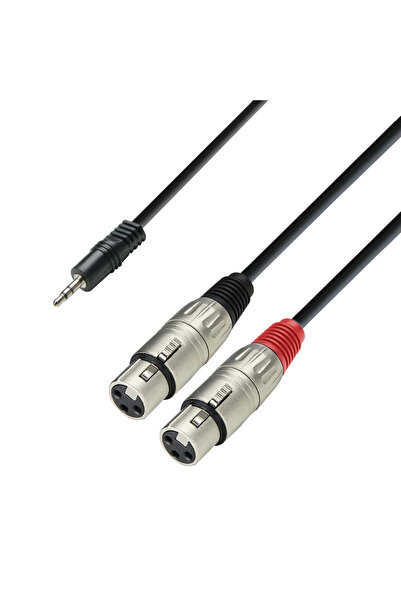 adam hall Καλώδιο Y 2 XLR Jack 3.5 Adam Hall Cables 3 STAR YWFF 0600, 6μ