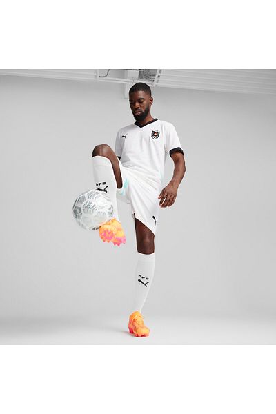 Puma Mens Austria 2024 Away Football Jersey Top - White