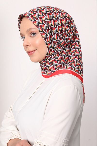 Levidor Geometric Pattern Lightweight Cotton Cotton Scarf