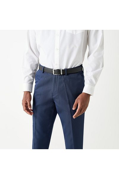 FAV Textured Leather Belt with Pin Buckle Closure