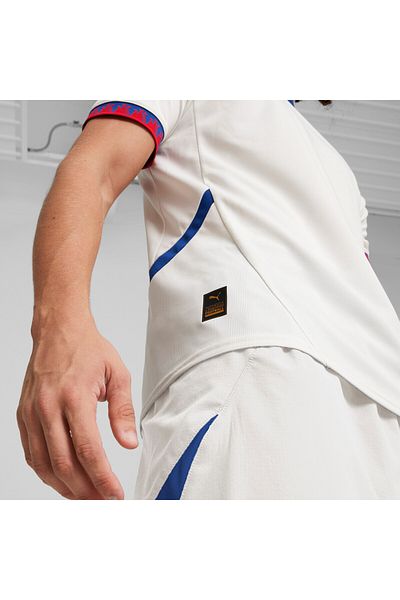 Puma Mens Serbia Football 2024 Away Jersey Top - White