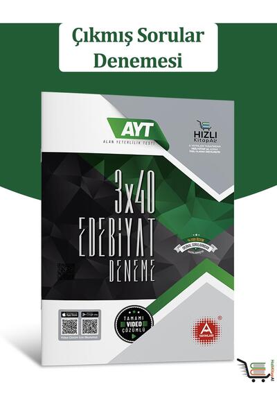 HizliKitapAl. 3x40 AYT Edebiyat Çıkmış Sorular Denemesi