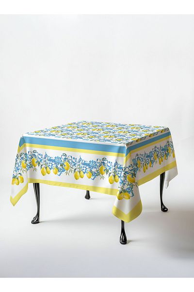 Helen George Κάλυμμα τραπεζιού Maine - Lemon Pattern