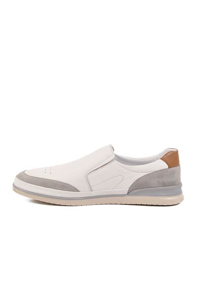 AYAKMOD White Genuine Leather Men's Casual Shoes 5Y2064-R176 m