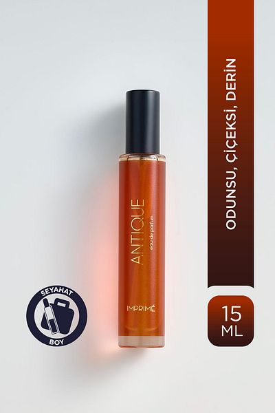 Imprime عطر انتيك EDP 15 مل للرجال بحجم مناسب للسفر |   خشبي و زهري |   فانيليا، خشب الأرز