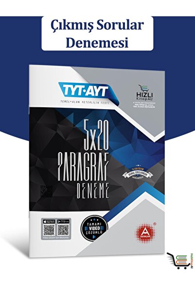 HizliKitapAl. 5x20 AYT-TYT Paragraf Çıkmış Sorular Denemesi