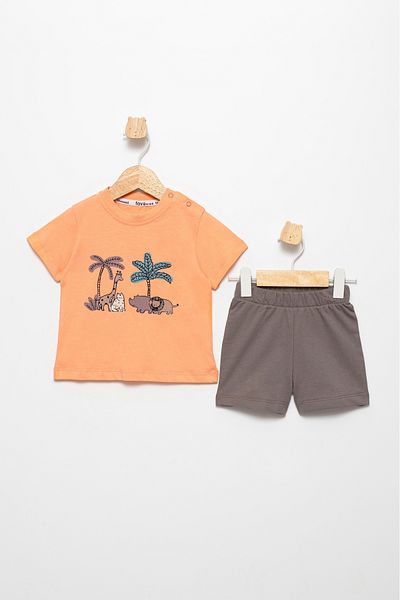 Favo Kids Baby Boy Summer 2-Piece Set Safari Printed