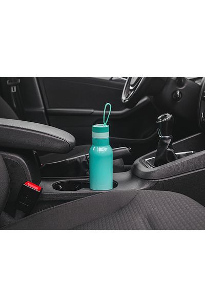 Noveen Noveen TB134 thermos, 500 ml, double wall stainless steel, maintains temperature for 12 hours, carrying strap, green