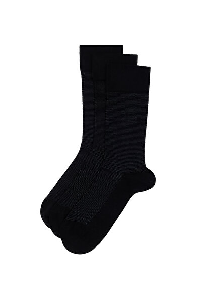 Pierre Cardin Erkek Bambu Karışımlı 3'lü Paket Siyah Soket Basic Çorap 503084...