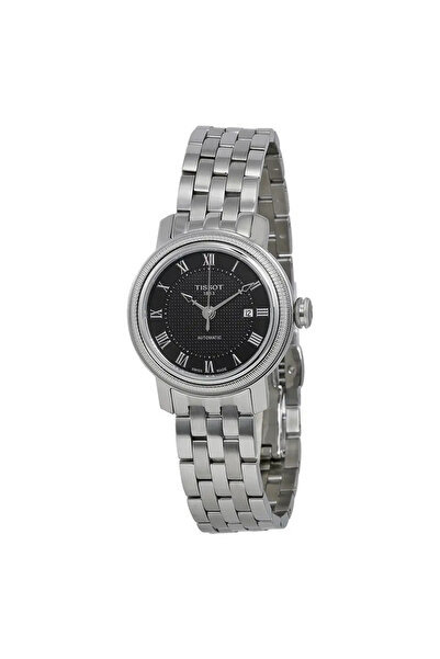 TISSOT ساعة نسائية تناظرية بحركة كوارتز مع علبة وسوار من الفولاذ المقاوم للصدأ مقاس 29 مم