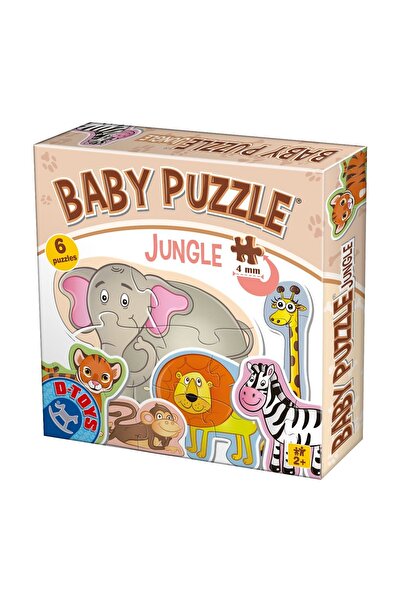 D-Toys Puzzle pentru bebeluși - Animale sălbatice