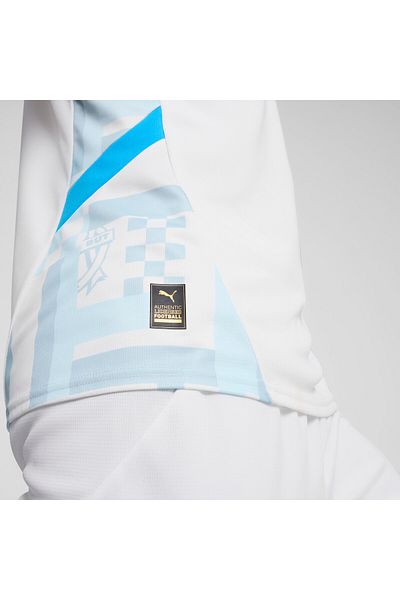 Puma Mens Olympique De Marseille 24/25 Home Football Jersey Top - White