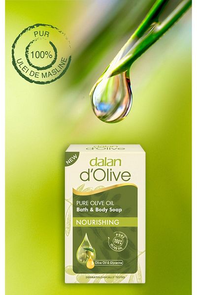 Dalan Săpun solid de corp D'olive cu ulei de măsline și glicerină, 200gr