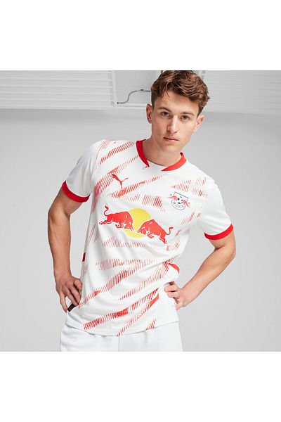 Puma Mens Rb Leipzig 24/25 Home Football Jersey Top - White