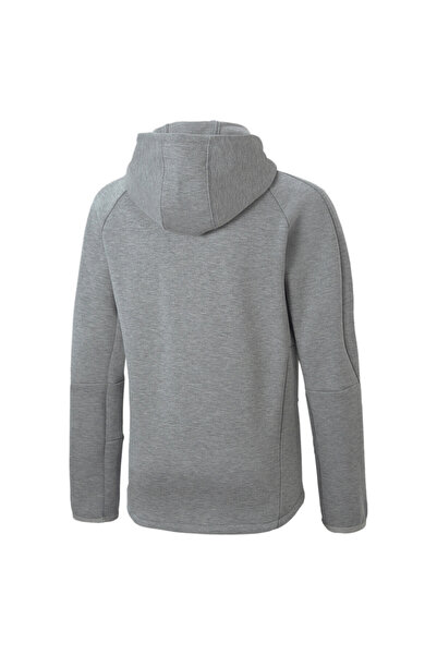 Puma Youth Boys Evostripe Full-zip Hoodie Sweat Jacket - Gray