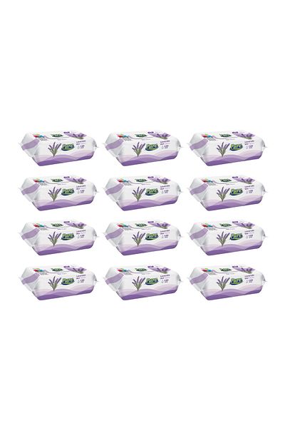 Pure Set servetele umede Pure, 12 pachete x 120 buc, Lavanda