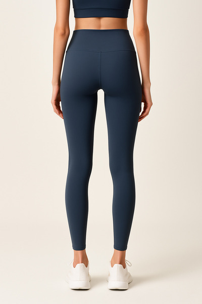 HNX Women's High Waist Tight Full Length Sports Leggings |   Indigo