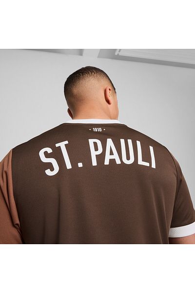 Puma Mens Fc St. Pauli 24/25 Home Football Jersey Top - Brown