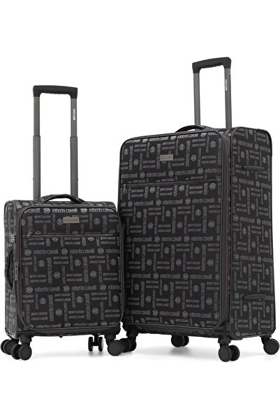 Roberto Cavalli عربة أمتعة مزدوجة الدوران مع قفل مركب عالمي يناسب جميع الأذواق