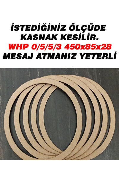 ÇUKUROVA ÜTÜ 5'li Kasnak Seti. 18x16x12x10x6 Cm Çapında. Ham 3mm Mdf Vidasız ...