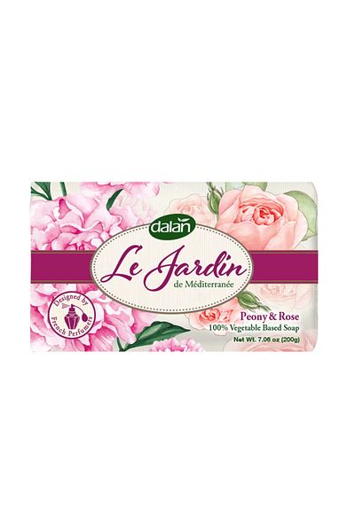 Dalan Le Jardin 100% Vegetable Soap Peony&rose, 200gr