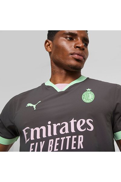 Puma Mens Ac Milan 24/25 Authentic Third Football Jersey Top - Multicolor