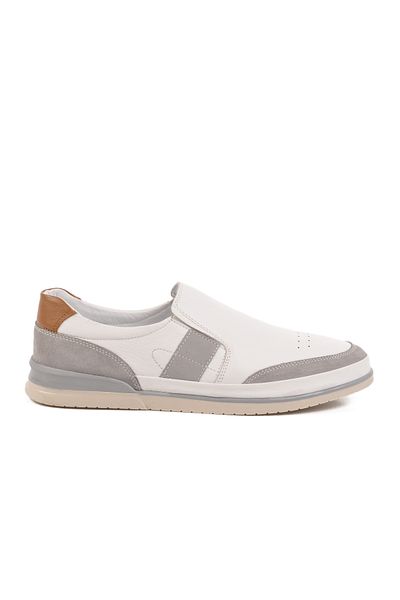 AYAKMOD White Genuine Leather Men's Casual Shoes 5Y2064-R176 m