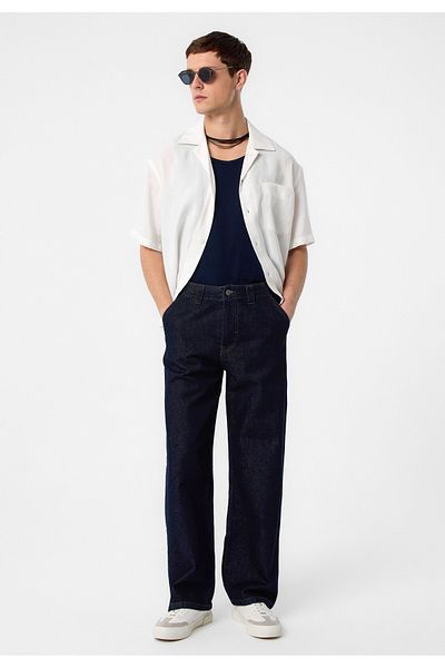 Antioch Dark Navy Relaxed Fit Men's Jeans