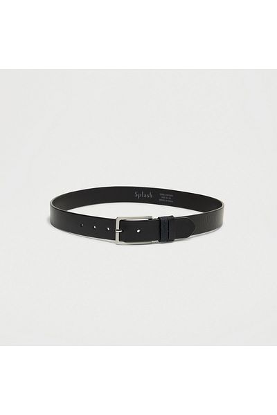 FAV Textured Leather Belt with Pin Buckle Closure