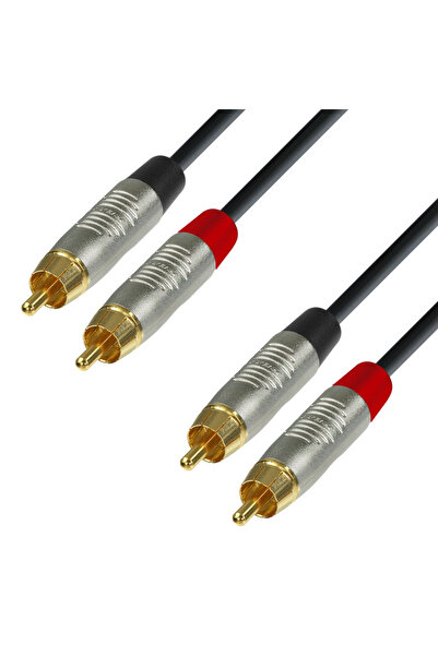 adam hall Cablu audio 2 x RCA tată la 2 x RCA tată Adam Hall Cables 4 STAR TCC 0150